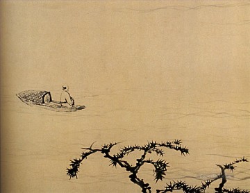 Shitao at the discretion of river 1707 old China ink Oil Paintings